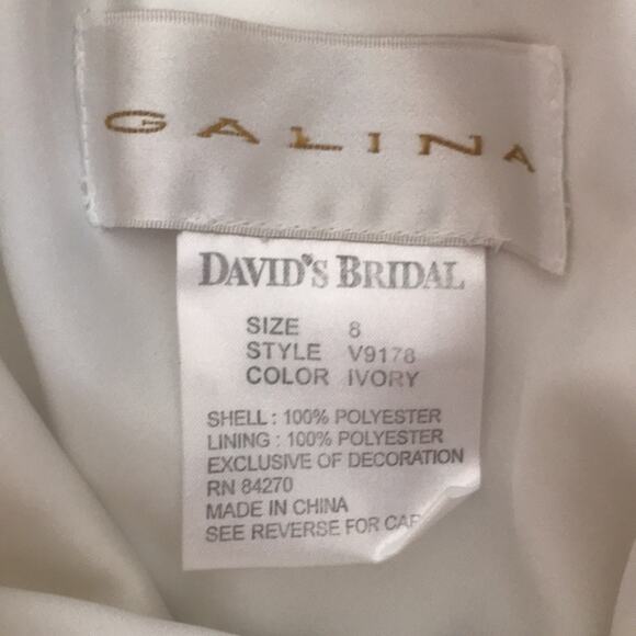 GALINA Wedding Dress Size 8 - Picture 8 of 16